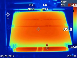 SU-8 photolithography hot plate for SU-8 photoresist mold baking -  IR imaging