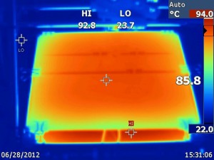 SU-8 photolithography hot plate for SU-8 photoresist mold baking -  IR imaging